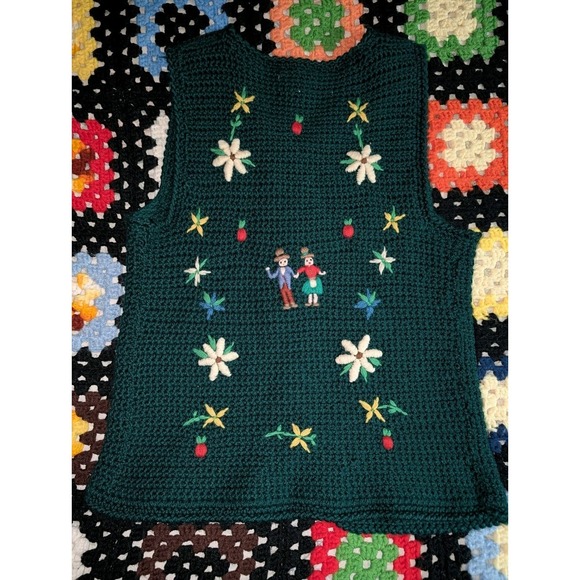 Winkelmans Jackets & Blazers - Vintage Winkelman's Knit Wool Vest Women's XS Green Made In Italy